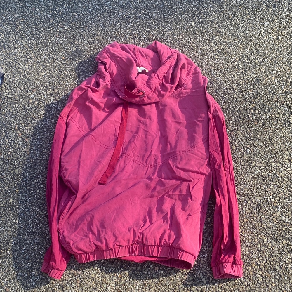 Free People Pink Windbreaker Jacket
